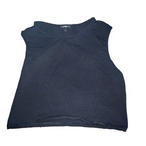 Express Black Muscle Tee Crop Top